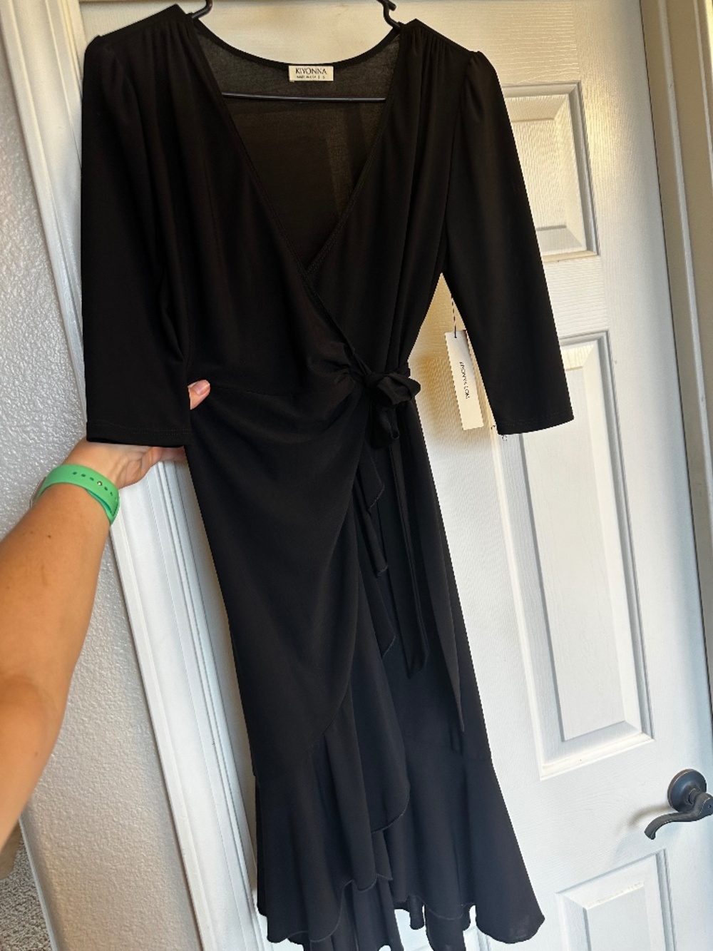 Black Wrap Dress Size Small